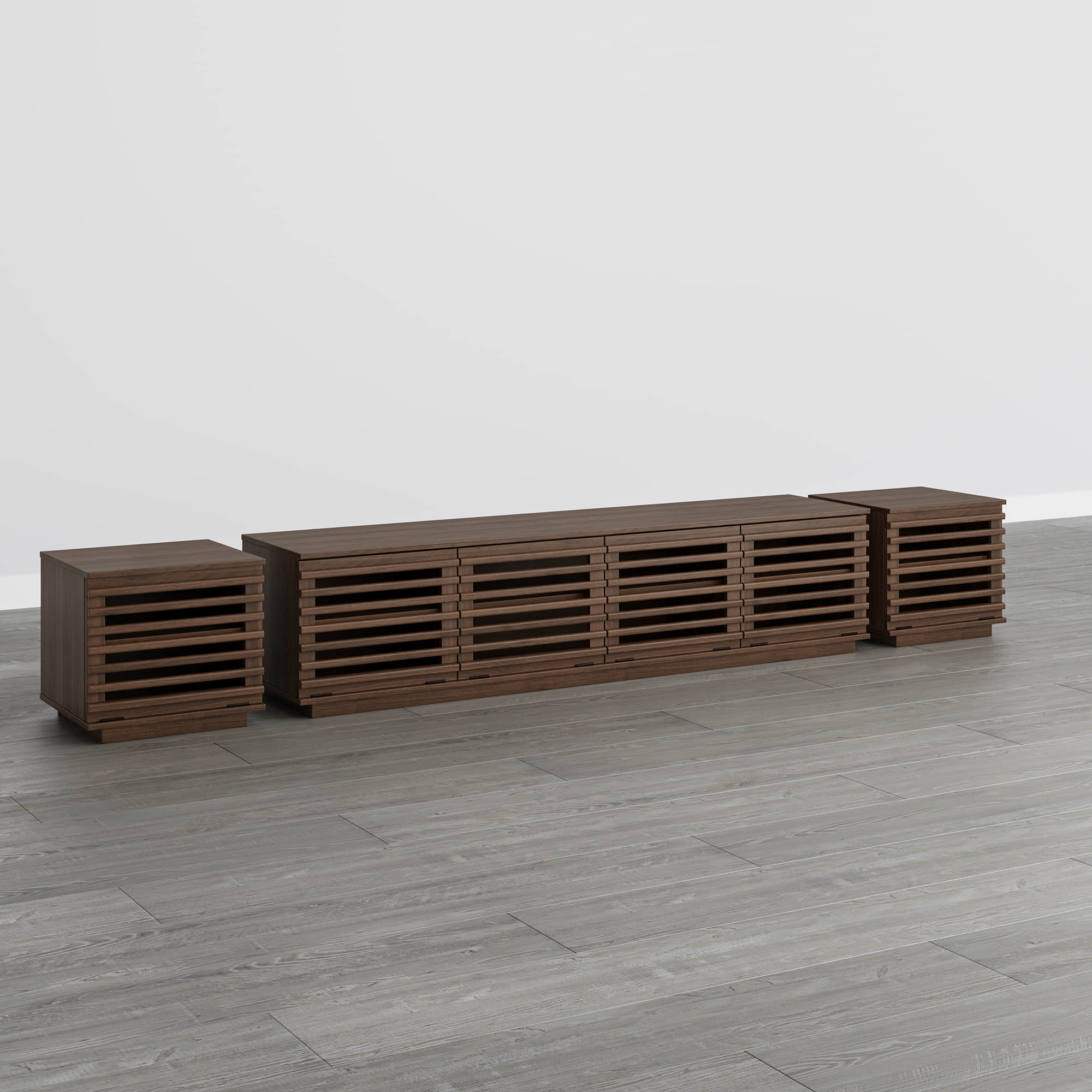 Violet Modular TV Stand with LED Lighting - Image 43