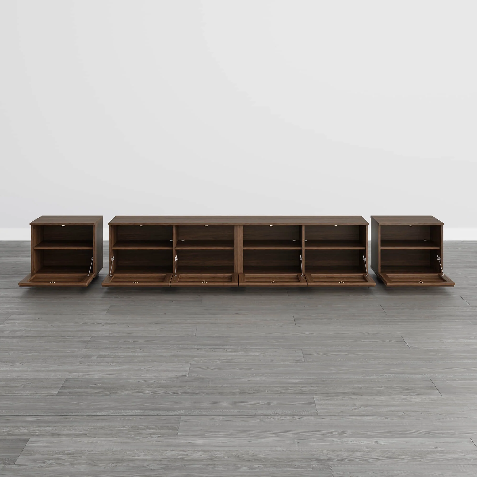 Violet Modular TV Stand with LED Lighting - Image 44