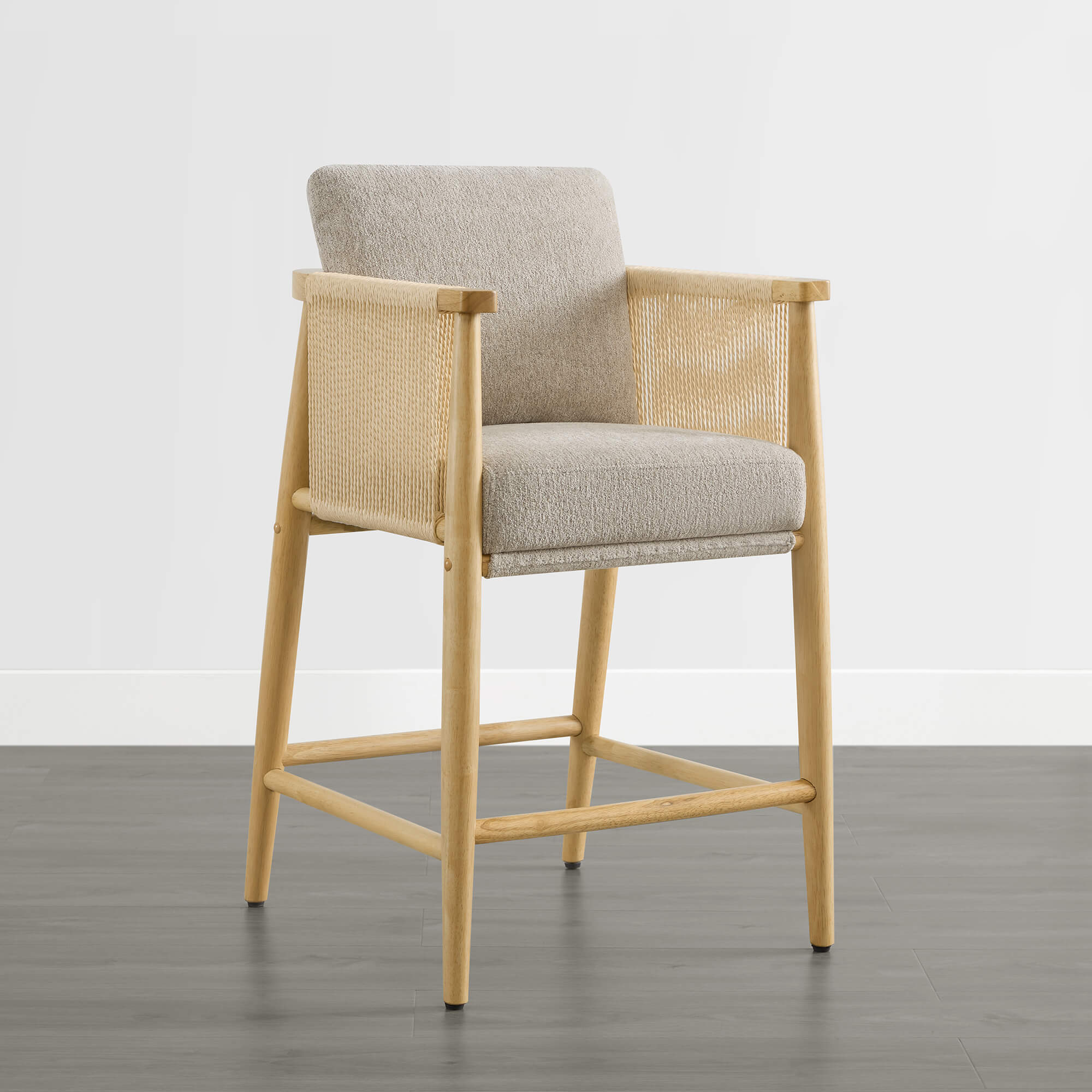 Willie Modern Rope Counter Stools (Set of 2） - Image 11