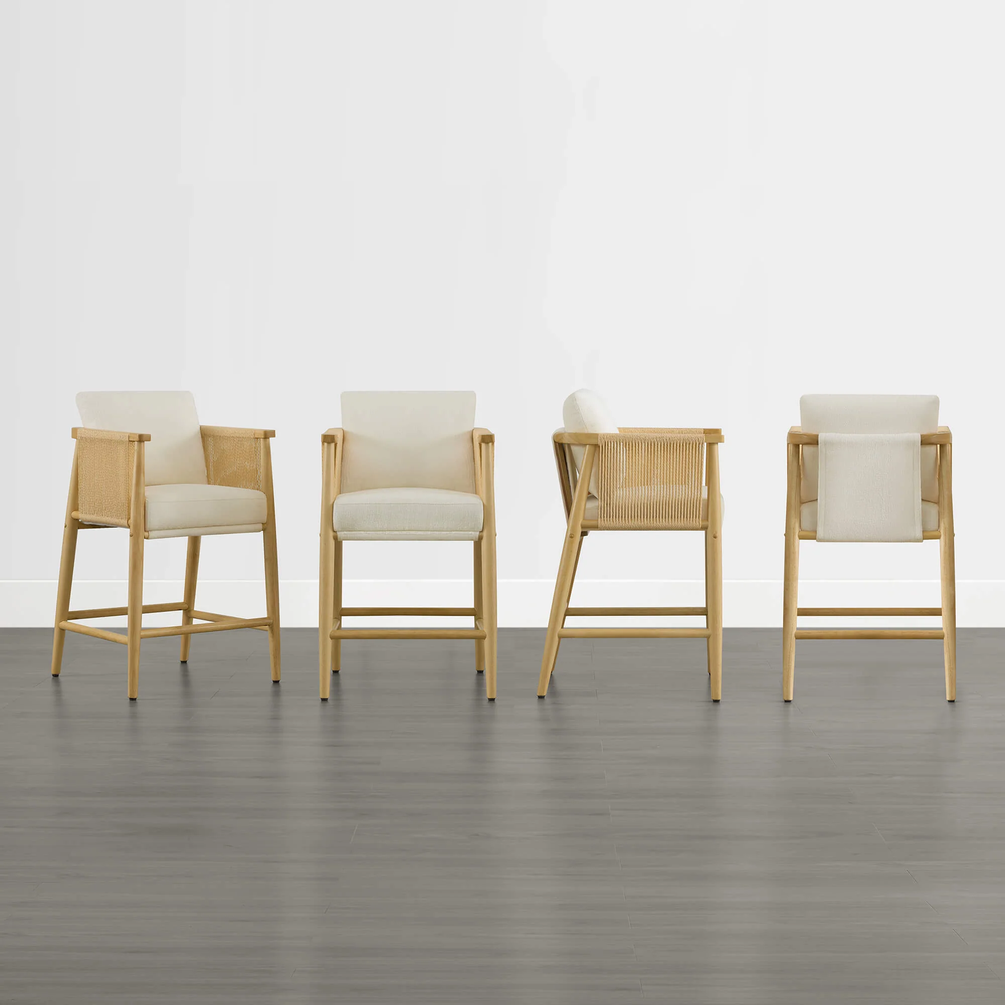 Willie Modern Rope Counter Stools (Set of 2） - Image 17