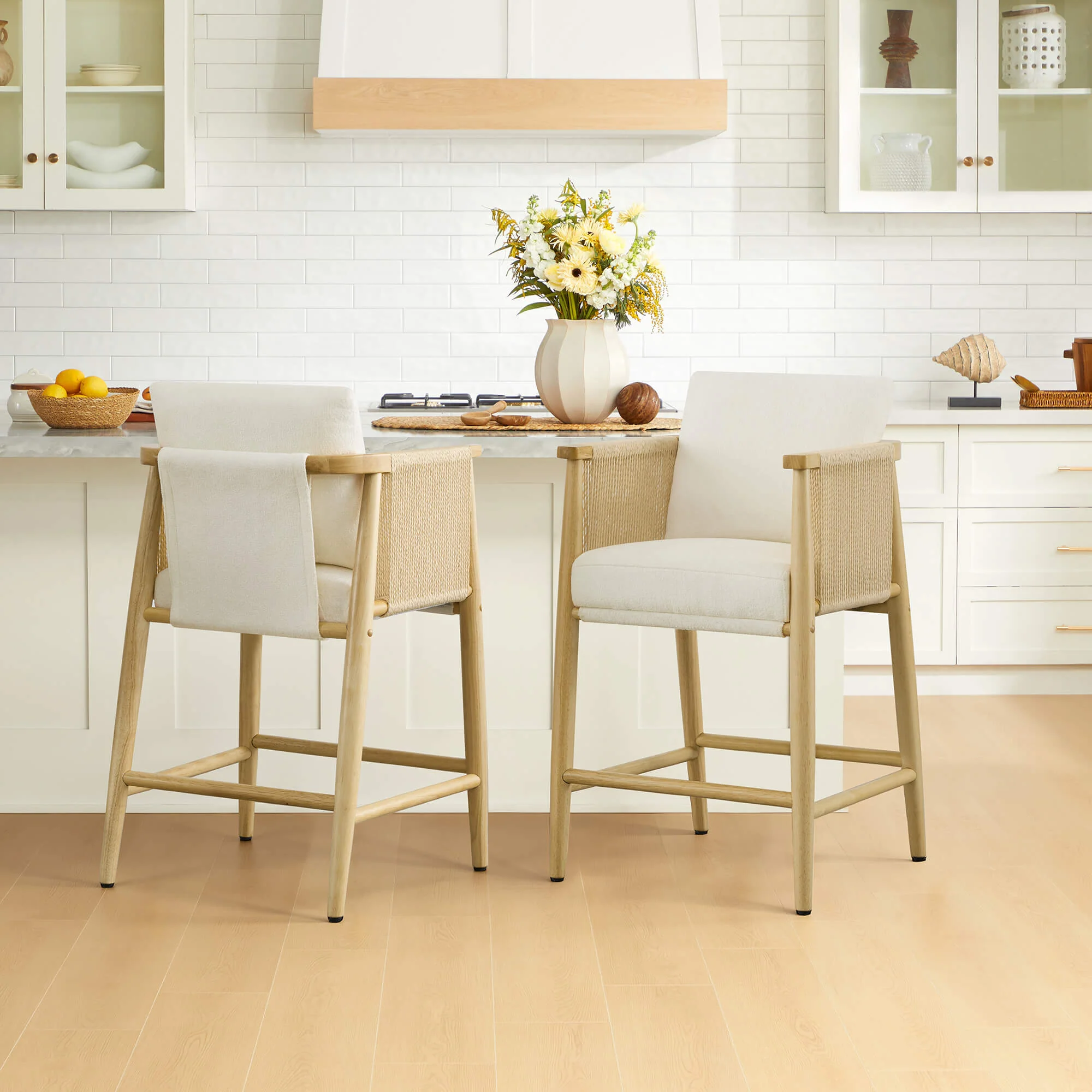 Willie Modern Rope Counter Stools (Set of 2） - Image 24