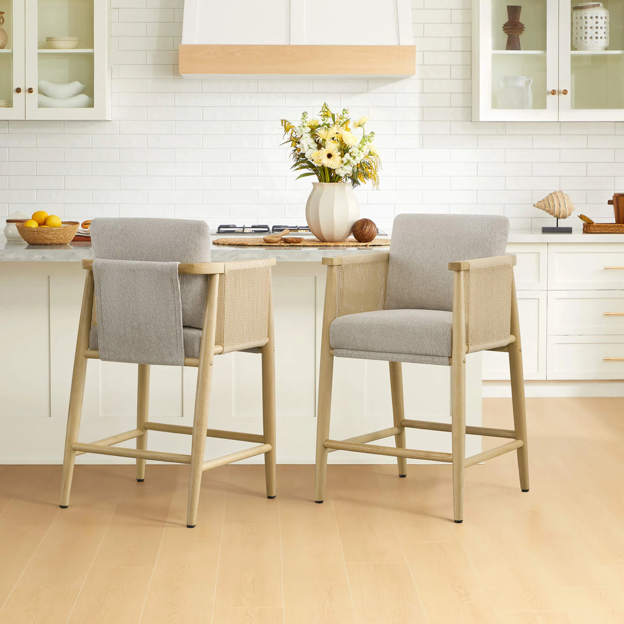 Willie Modern Rope Counter Stools (Set of 2） - Image 26