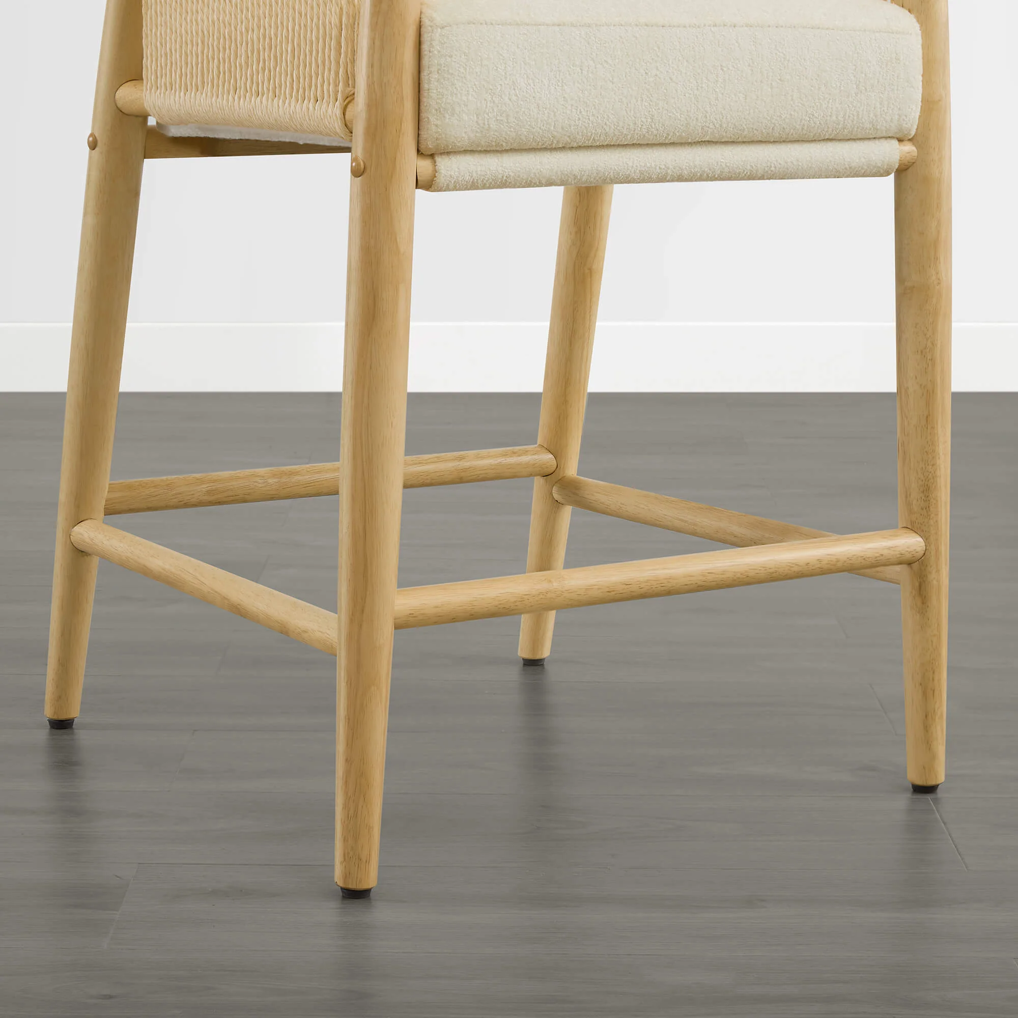 Willie Modern Rope Counter Stools (Set of 2） - Image 6