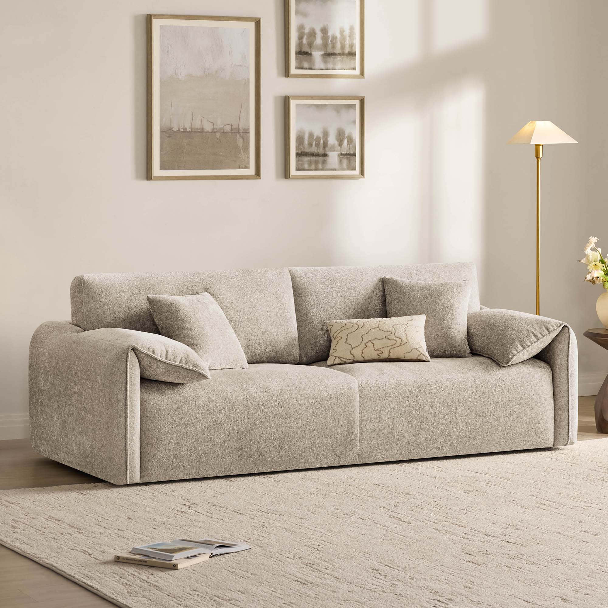 Winsley Feather Filled 3-Seat Sofa with Ottoman, Configurable Pit Sectional - Image 21