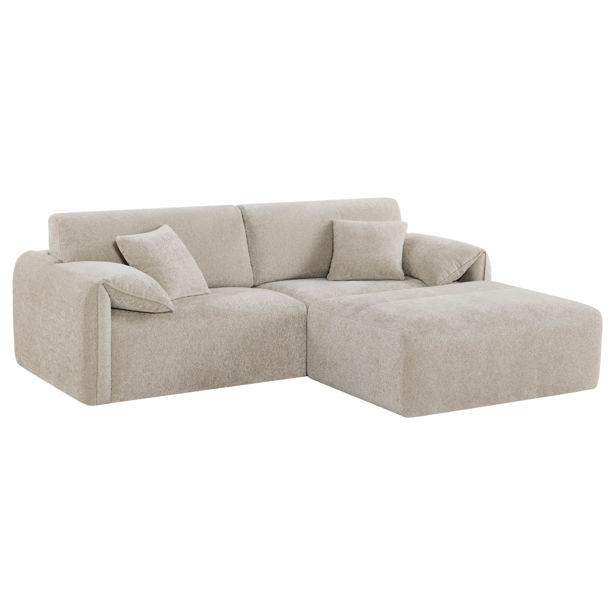 Winsley Feather Filled 3-Seat Sofa with Ottoman, Configurable Pit Sectional - Image 36
