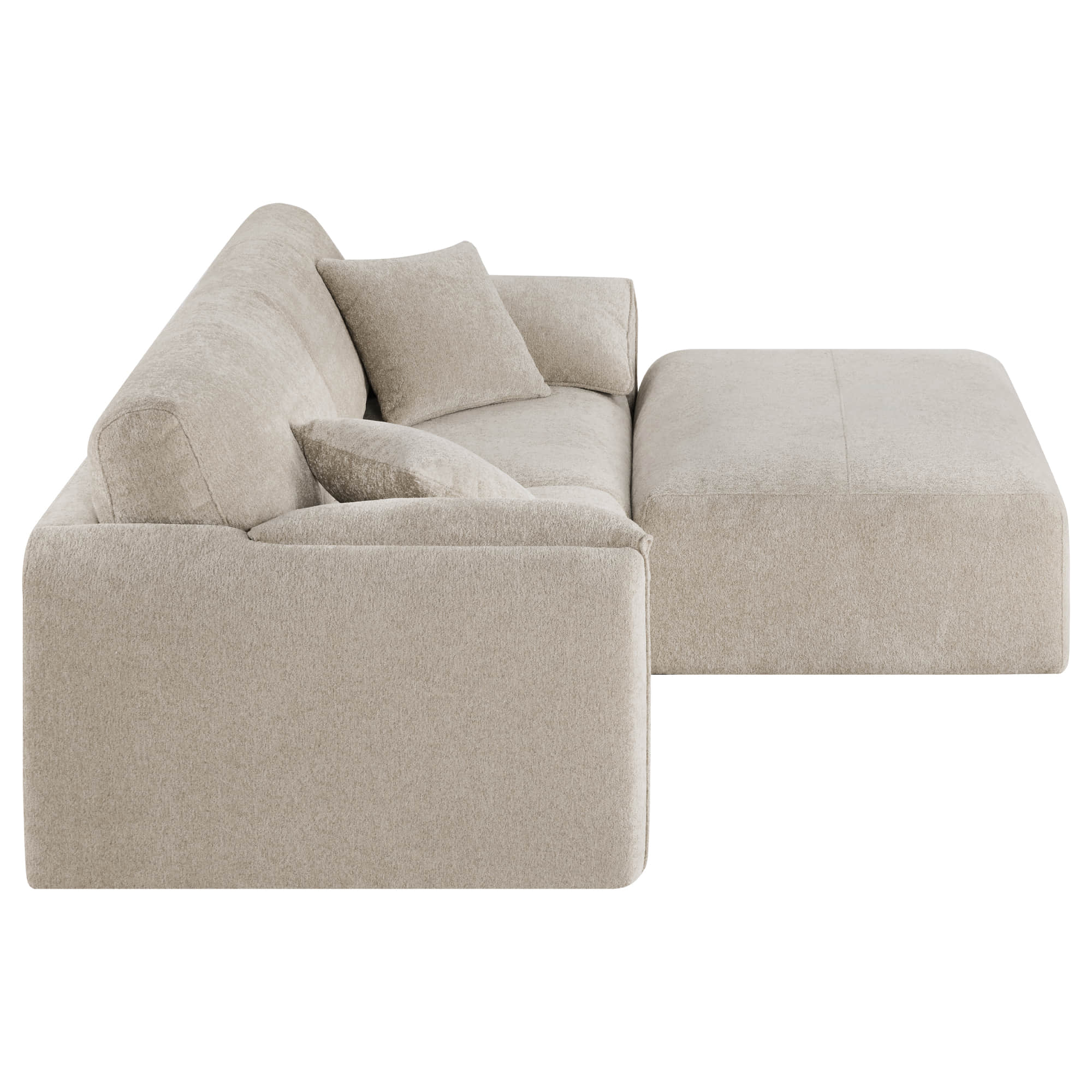 Winsley Feather Filled 3-Seat Sofa with Ottoman, Configurable Pit Sectional - Image 37