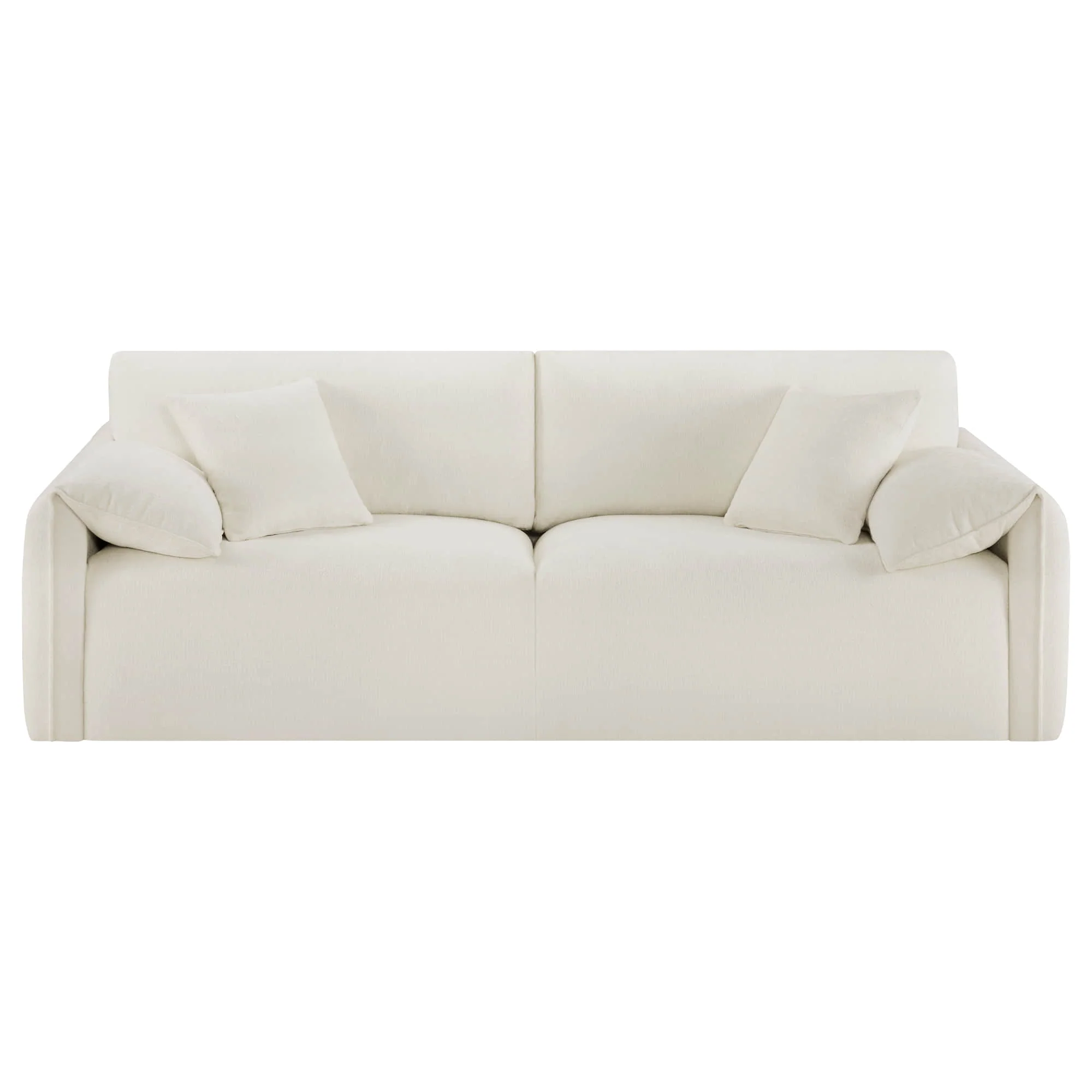 Winsley Feather Filled 3-Seat Sofa with Ottoman, Configurable Pit Sectional - Image 4