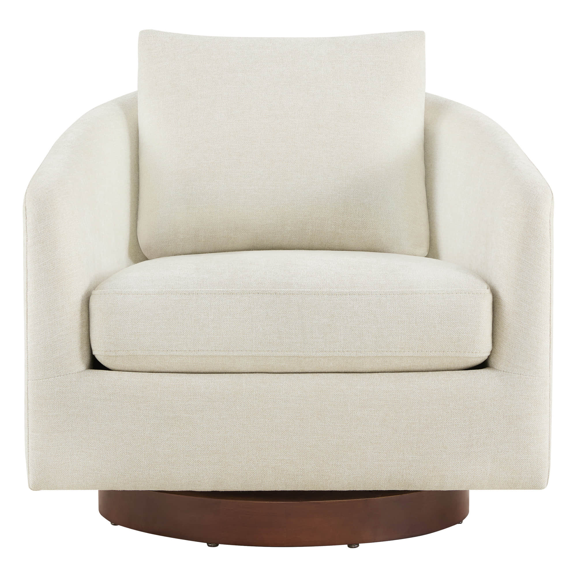 Wren Modern Swivel Accent Chair with Back Cushion - Image 11