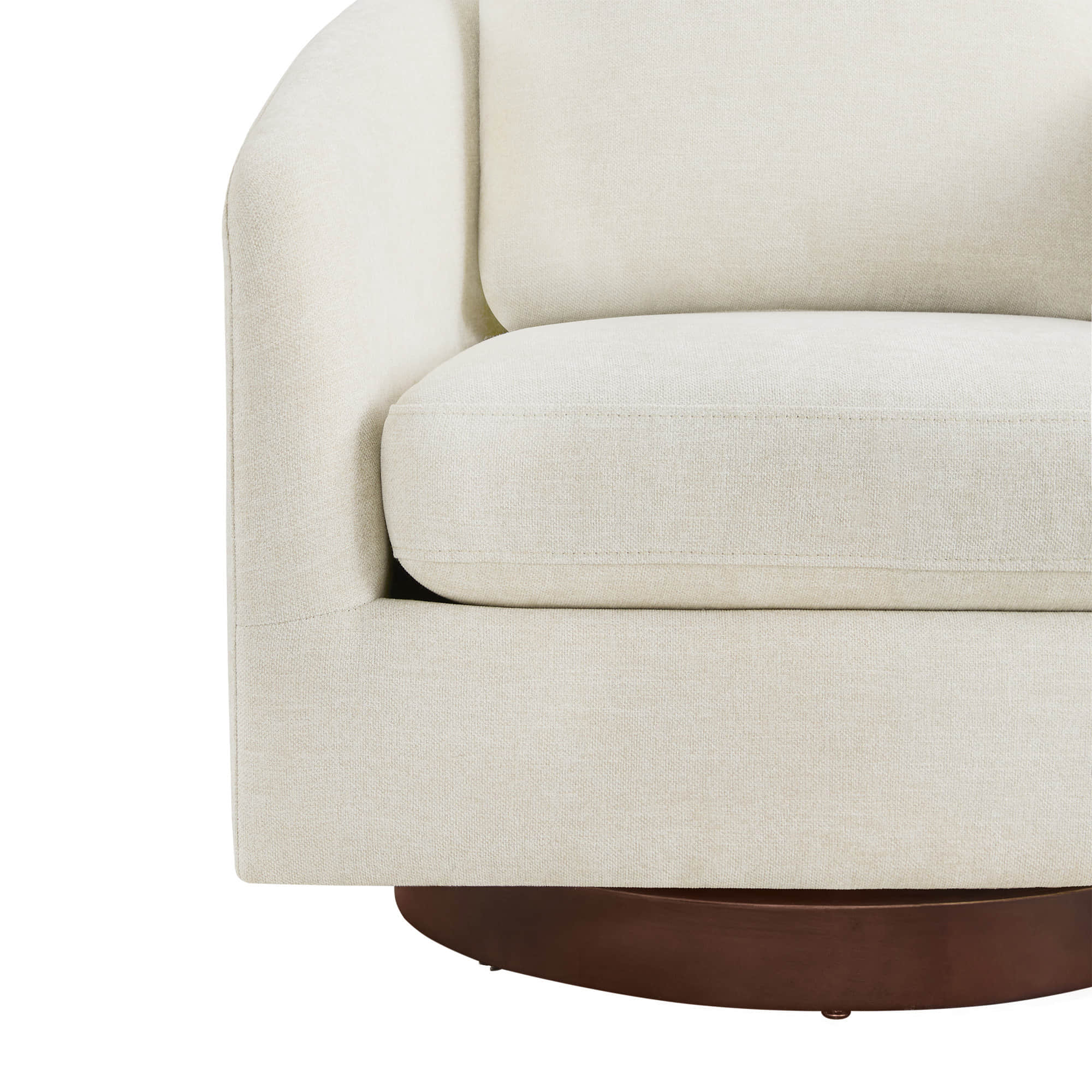 Wren Modern Swivel Accent Chair with Back Cushion - Image 15