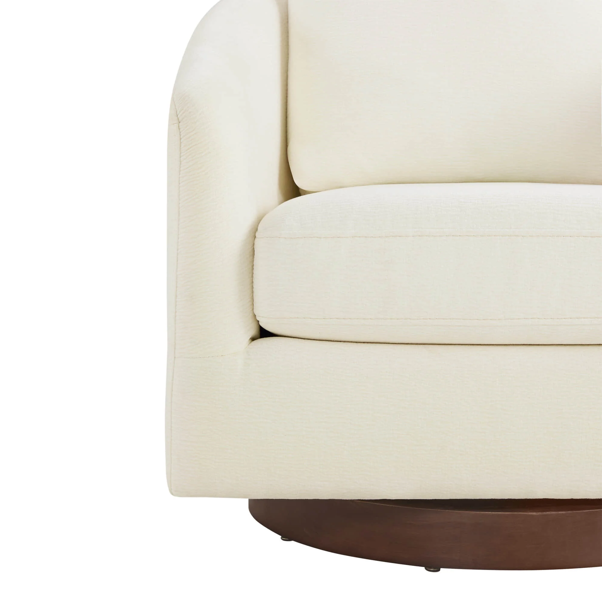 Wren Modern Swivel Accent Chair with Back Cushion - Image 22