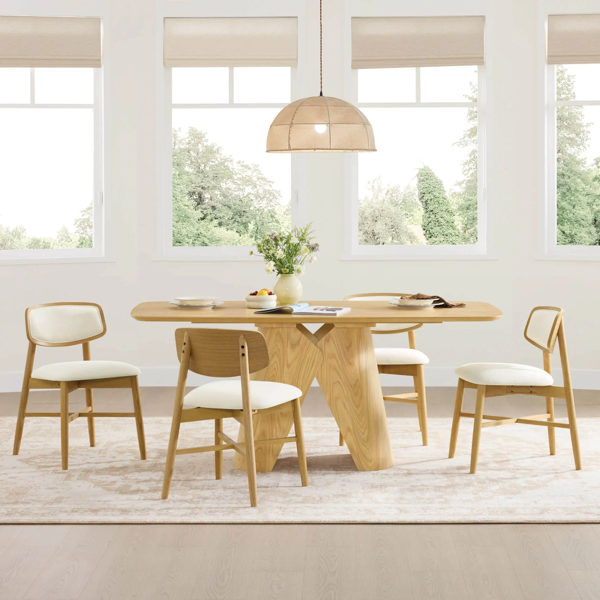 Wyatt Minimalist Wood Dining Chair - Image 44