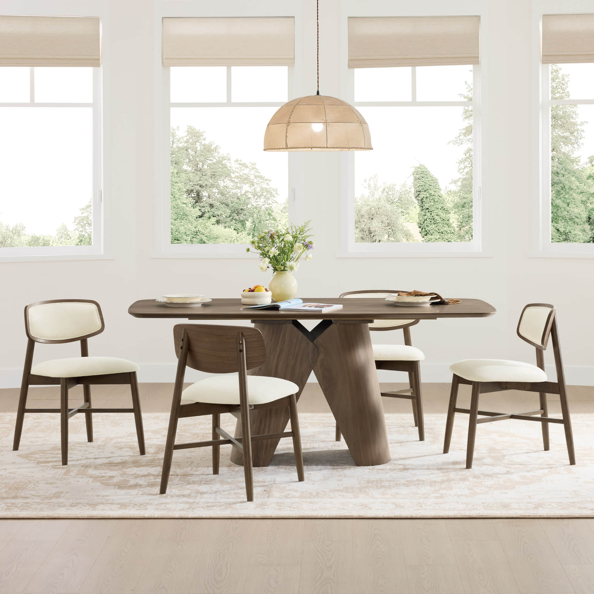 Wyatt Minimalist Wood Dining Chair - Image 49